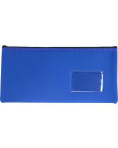 NEOPRENE NAME CARD PENCIL CASE - 1 ZIP 34 X 17CM - BLUE - N3417B1