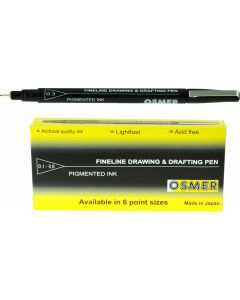 OSMER FINE LINE DRAWING & DRAFTING PEN - DOZEN - 0.3mm - OD31