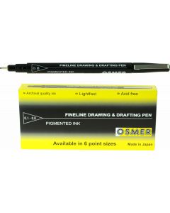 OSMER FINE LINE DRAWING & DRAFTING PEN - DOZEN - 0.8mm - OD81