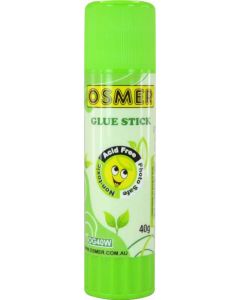 OSMER GLUE STICK - WHITE 40 GRAM - TRAY OF 10 - OG40W