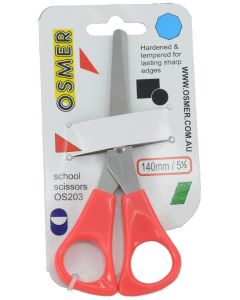 OSMER 140mm SCHOOL SCISSORS - RED HANDLE - OS203