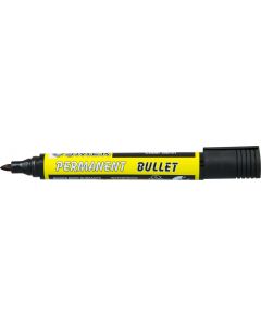 OSMER PERMANENT MARKERS - BULLET TIP - DOZEN - BLACK - OS701