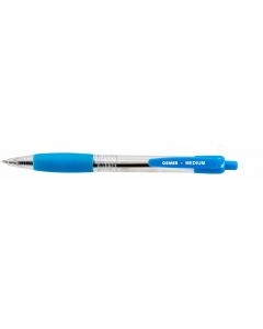 OSMER RETRACTABLE BALLPEN - MEDIUM TIP - BLUE - DOZEN - OS82