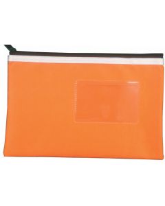 POLYESTER PENCIL CASE - 1 ZIP - 23 X 15.5 CM - ORANGE - P2315O