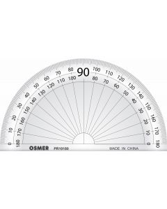 OSMER 180 DEGREE 10CM PROTRACTOR - PR10180