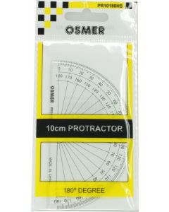 OSMER 180 DEGREE 10CM PROTRACTOR - HANGSELL - PR10180HS