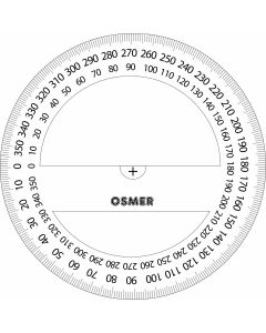 OSMER 360 DEGREE 10CM PROTRACTOR - PR10360