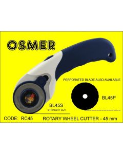 OSMER ROTARY WHEEL CUTTER - 45mm BLADES - RC45