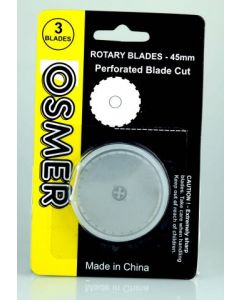 OSMER ROTARY WHEEL CUTTER BLADE -PERFORATED - BL45P