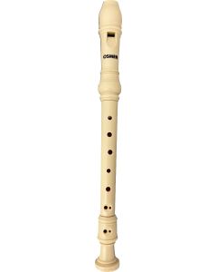 OSMER ABS SOPRANO/BAROQUE RECORDER - IVORY - W/ CLEANING ROD - REC24