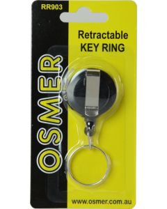 RETRACTABLE KEY RING - PLASTIC CASE - RR903