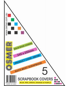SCRAPBOOK COVER - SOLID - PACK OF 5 - SBC99