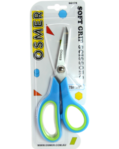 OSMER 178MM PREMIUM SOFT GRIP SCISSORS - SG178