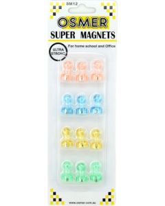 SUPER STRONG MAGNETS - 4 COLOURS - SM12