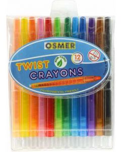 STAPLES TWIST-UP MINI CRAYON 12PK